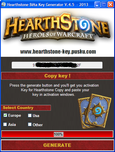 Hearthstone beta key generator password windows 10